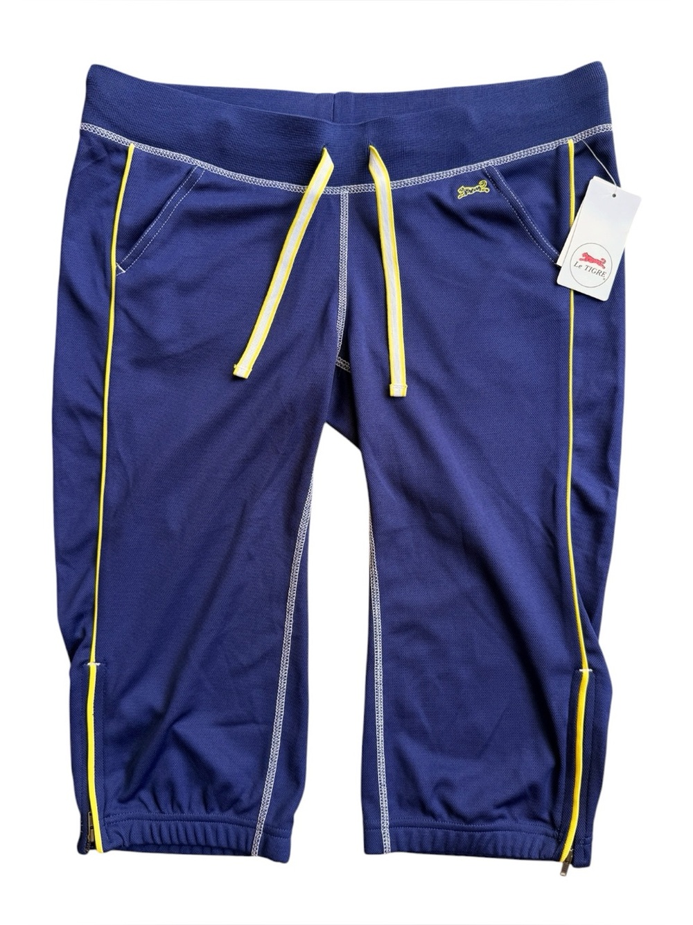 Le Tigre navy capri joggers